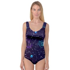 Realistic Night Sky Poster With Constellations Princess Tank Leotard  by Ket1n9