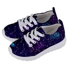 Realistic Night Sky Poster With Constellations Kids  Lightweight Sports Shoes by Ket1n9