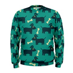 Happy Dogs Animals Pattern Men s Sweatshirt