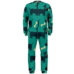 Happy Dogs Animals Pattern Onepiece Jumpsuit (men)