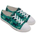 Happy Dogs Animals Pattern Women s Low Top Canvas Sneakers View3