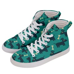 Happy Dogs Animals Pattern Men s Hi-top Skate Sneakers by Ket1n9