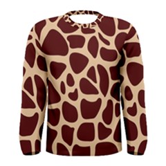 Animal Print Girraf Patterns Men s Long Sleeve T-shirt