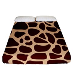 Animal Print Girraf Patterns Fitted Sheet (california King Size) by Ket1n9