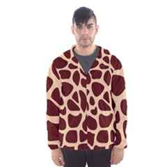 Animal Print Girraf Patterns Men s Hooded Windbreaker