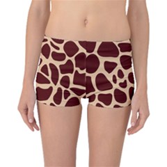 Animal Print Girraf Patterns Boyleg Bikini Bottoms by Ket1n9