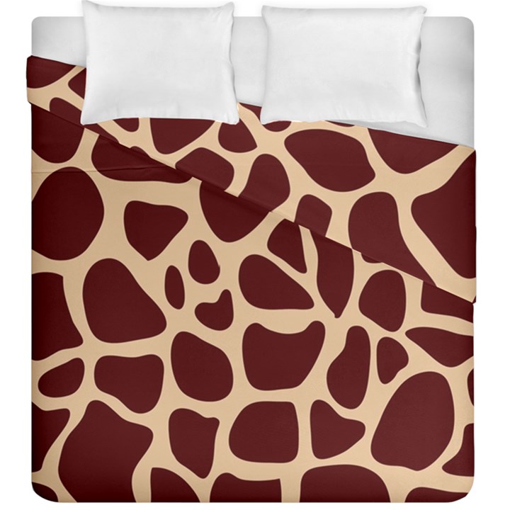 Animal Print Girraf Patterns Duvet Cover Double Side (King Size)