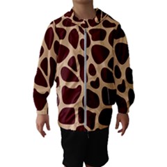 Animal Print Girraf Patterns Kids  Hooded Windbreaker