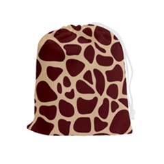 Animal Print Girraf Patterns Drawstring Pouch (xl) by Ket1n9