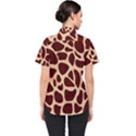 Animal Print Girraf Patterns Women s Short Sleeve Shirt View2