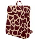 Animal Print Girraf Patterns Flap Top Backpack View1