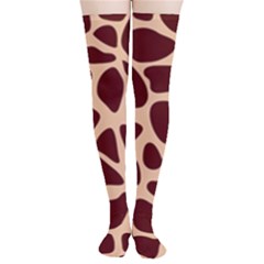 Animal Print Girraf Patterns Thigh High Stockings by Ket1n9