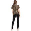 Tiger Skin Art Pattern Women s Short Sleeve Rash Guard View2