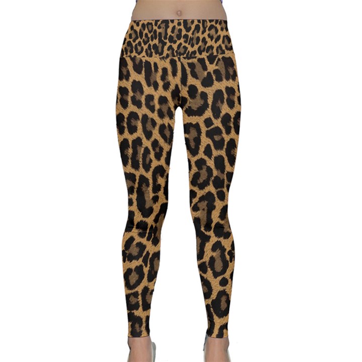 Tiger Skin Art Pattern Lightweight Velour Classic Yoga Leggings