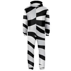 White Tiger Skin Hooded Jumpsuit (men)