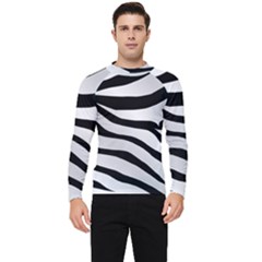 White Tiger Skin Men s Long Sleeve Rash Guard by Ket1n9