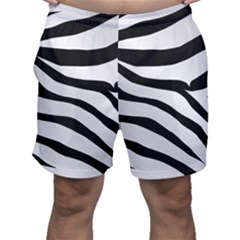 White Tiger Skin Men s Shorts by Ket1n9