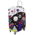 Rainbow Fun Cute Minimal Doodle Luggage Cover (Medium) View2