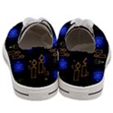 Background Doodles Candles Graphic Women s Low Top Canvas Sneakers View4