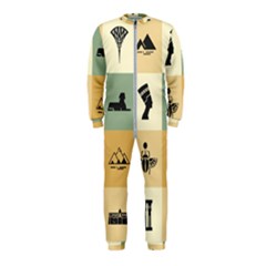 Egyptian Flat Style Icons Onepiece Jumpsuit (kids)