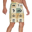 Egyptian Flat Style Icons Men s Beach Shorts View3