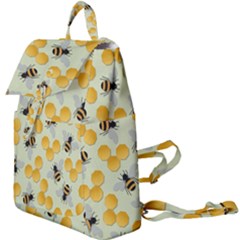 Bees Pattern Honey Bee Bug Honeycomb Honey Beehive Buckle Everyday Backpack by Bedest