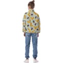 Bees Pattern Honey Bee Bug Honeycomb Honey Beehive Kids  Half Zip Hoodie View2