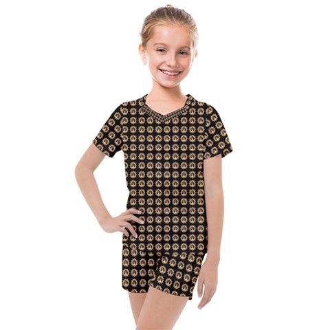 Olimedblk Kids  Mesh T-shirt And Shorts Set by snowwhitegirl