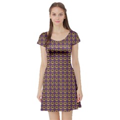 Olimedpurp Short Sleeve Skater Dress by snowwhitegirl