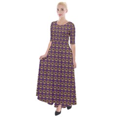 Olimedpurp Half Sleeves Maxi Dress by snowwhitegirl