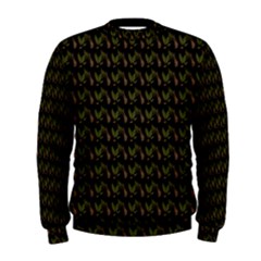 Fern Pattern 2 Black Men s Sweatshirt