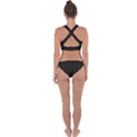 Fern Pattern 2 Black Cross Back Hipster Bikini Set View2