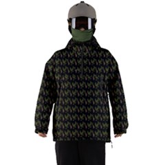 Fern Pattern 2 Black Men s Ski And Snowboard Waterproof Breathable Jacket