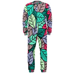 Pattern Leaves Background Nature Onepiece Jumpsuit (men)