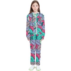 Pattern Leaves Background Nature Kids  Tracksuit by Proyonanggan