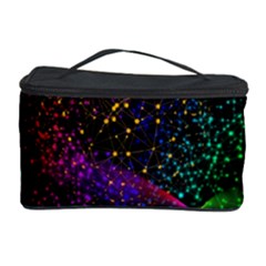 Particles Waves Line Multicoloured Cosmetic Storage Case by Proyonanggan