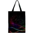 Particles Waves Line Multicoloured Zipper Classic Tote Bag View1