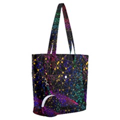 Particles Waves Line Multicoloured Everyday Shoulder Bag With Pouch Bag by Proyonanggan