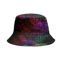 Particles Waves Line Multicoloured Inside Out Bucket Hat by Proyonanggan