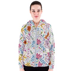 Flowers Nature Wallpaper Background Women s Zipper Hoodie