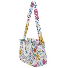 Flowers Nature Wallpaper Background Rope Handles Shoulder Strap Bag by Proyonanggan