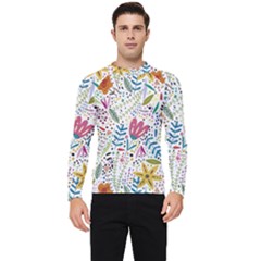 Flowers Nature Wallpaper Background Men s Long Sleeve Rash Guard by Proyonanggan