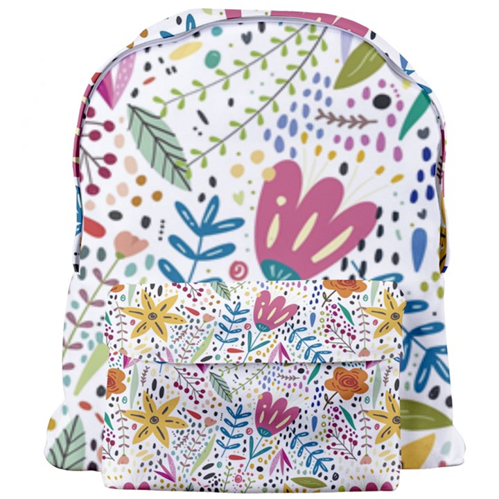 Flowers Nature Wallpaper Background Giant Full Print Backpack