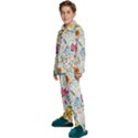 Flowers Nature Wallpaper Background Kids  Long Sleeve Velvet Pajamas Set View2