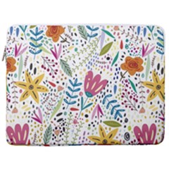 Flowers Nature Wallpaper Background 17  Vertical Laptop Sleeve Case With Pocket by Proyonanggan