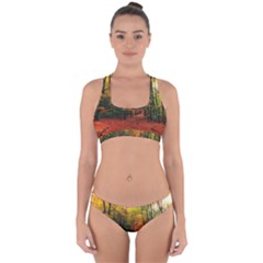 Forest Woods Autumn Nature Cross Back Hipster Bikini Set by Proyonanggan