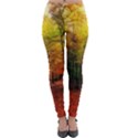 Forest Woods Autumn Nature Lightweight Velour Leggings View1