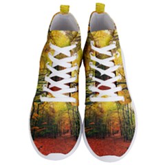 Forest Woods Autumn Nature Men s Lightweight High Top Sneakers by Proyonanggan