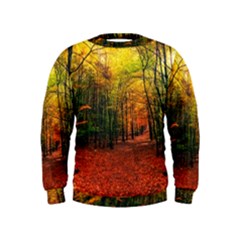 Forest Woods Autumn Nature Kids  Sweatshirt