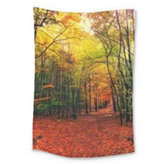 Forest Woods Autumn Nature Large Tapestry